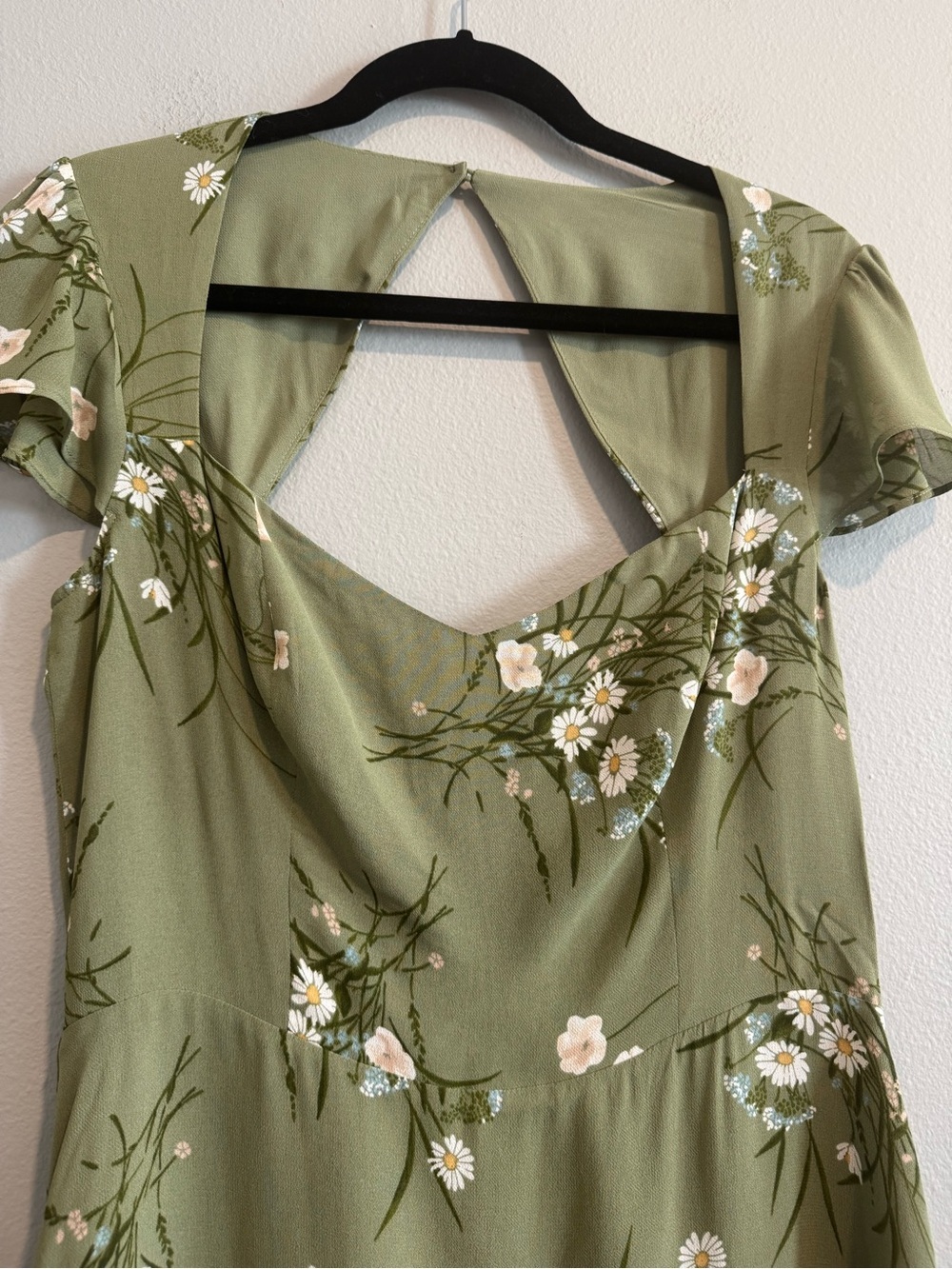 Reformation Rosie Floral Midi Dress Cap Sleeves 10 NEW - Picture 4 of 11